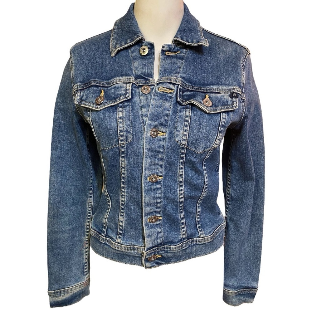 AG Adriano Goldschmied Robyn Blue Denim Jacket Size S